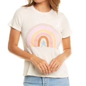 Chaser pastel rainbow basic slim tee